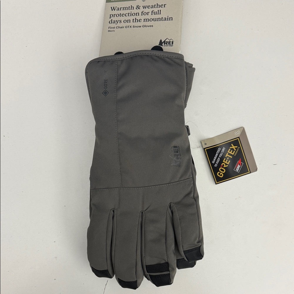 REI Co-op Dark Gray GORE-TEX Gloves